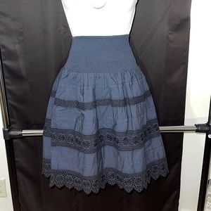 Anthropologie Navy Skirt